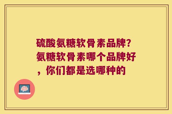硫酸氨糖软骨素品牌?氨糖软骨素哪个品牌好,你们都是选哪种的