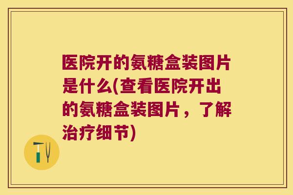 医院开的氨糖盒装图片是什么(查看医院开出的氨糖盒装图片,了解治疗细节)