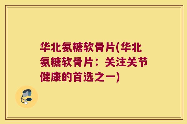 华北氨糖软骨片(华北氨糖软骨片：关注关节健康的首选之一)