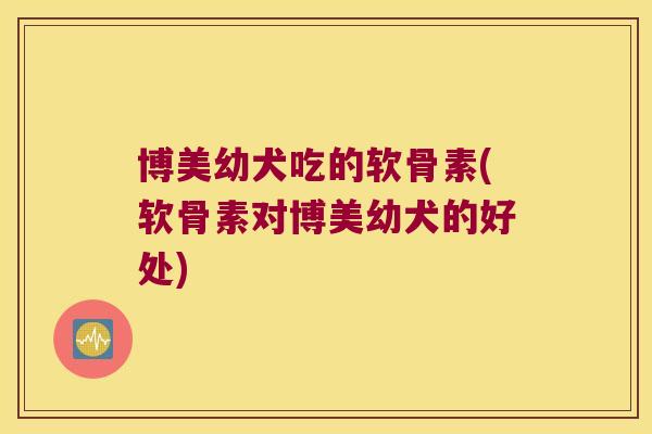 博美幼犬吃的软骨素(软骨素对博美幼犬的好处)