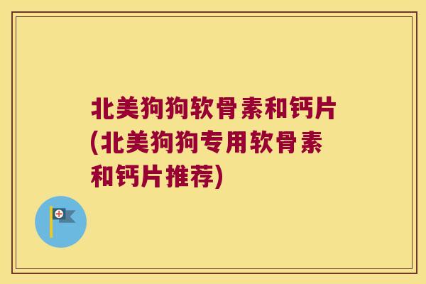 北美狗狗软骨素和钙片(北美狗狗专用软骨素和钙片推荐)
