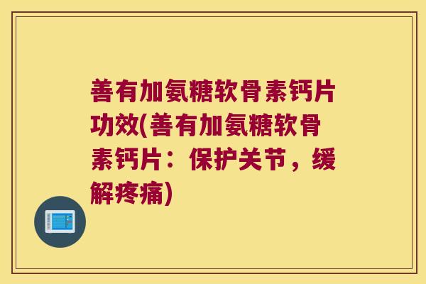 善有加氨糖软骨素钙片功效(善有加氨糖软骨素钙片:保护关节,缓解疼痛)