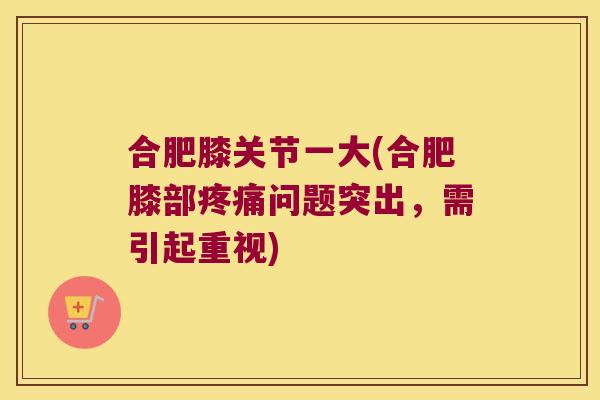 合肥膝关节一大(合肥膝部疼痛问题突出，需引起重视)