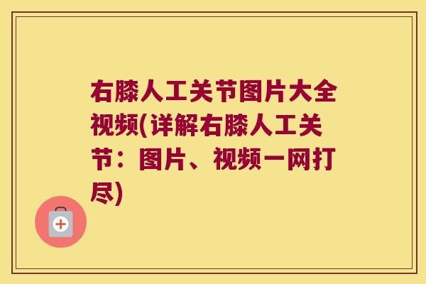 右膝人工关节图片大全视频(详解右膝人工关节:图片、视频一网打尽)