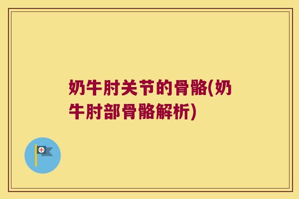 奶牛肘关节的骨骼(奶牛肘部骨骼解析)