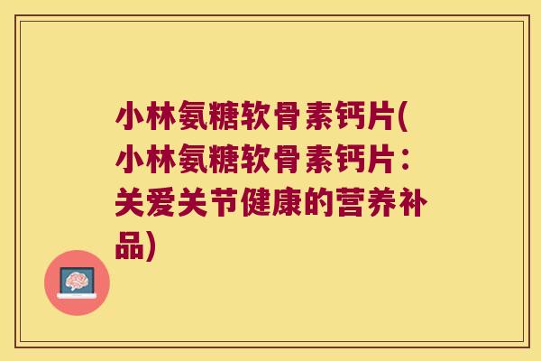 小林氨糖软骨素钙片(小林氨糖软骨素钙片:关爱关节健康的营养补品)
