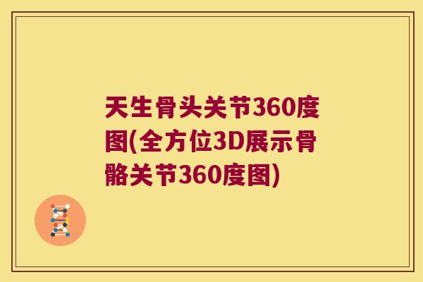 天生骨头关节360度图(全方位3D展示骨骼关节360度图)