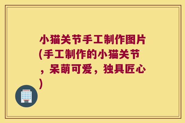 小猫关节手工制作图片(手工制作的小猫关节,呆萌可爱,独具匠心)