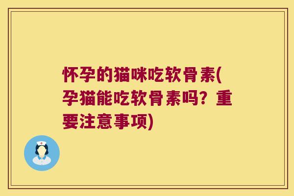 怀孕的猫咪吃软骨素(孕猫能吃软骨素吗?重要注意事项)