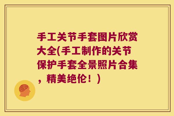 手工关节手套图片欣赏大全(手工制作的关节保护手套全景照片合集,精美绝伦!)