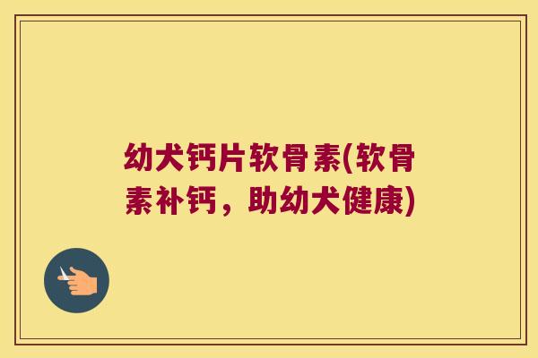 幼犬钙片软骨素(软骨素补钙，助幼犬健康)