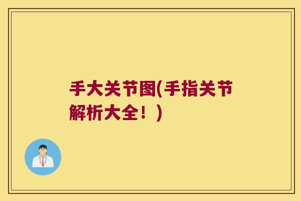 手大关节图(手指关节解析大全!)
