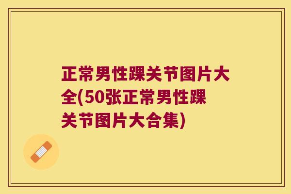 正常男性踝关节图片大全(50张正常男性踝关节图片大合集)