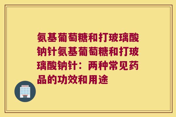 氨基葡萄糖和打玻璃酸钠针氨基葡萄糖和打玻璃酸钠针：两种常见药品的功效和用途