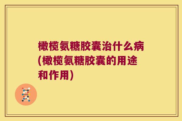 橄榄氨糖胶囊治什么病(橄榄氨糖胶囊的用途和作用)