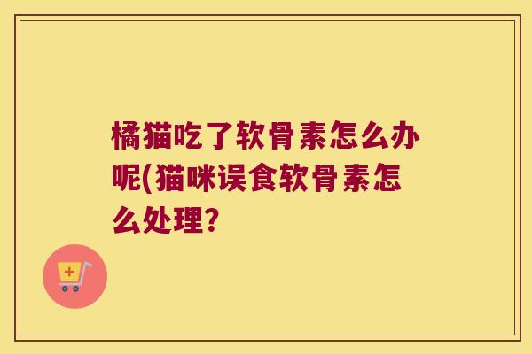 橘猫吃了软骨素怎么办呢(猫咪误食软骨素怎么处理?