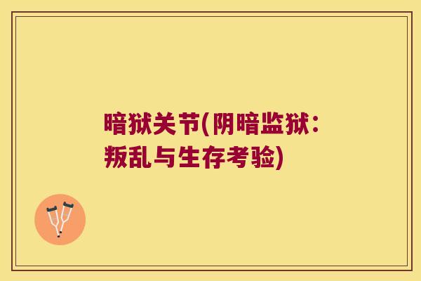 暗狱关节(阴暗监狱:叛乱与生存考验)