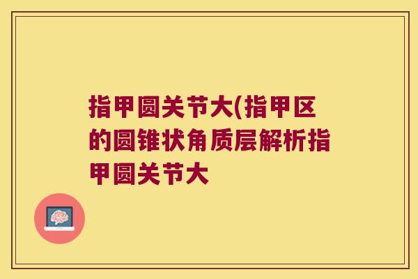 指甲圆关节大(指甲区的圆锥状角质层解析指甲圆关节大