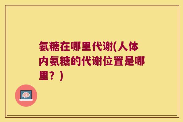 氨糖在哪里代谢(人体内氨糖的代谢位置是哪里?)