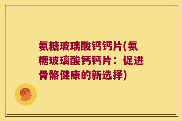 氨糖玻璃酸钙钙片(氨糖玻璃酸钙钙片:促进骨骼健康的新选择)