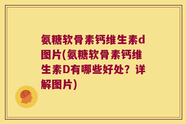 氨糖软骨素钙维生素d图片(氨糖软骨素钙维生素D有哪些好处？详解图片)