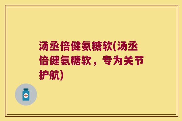 汤丞倍健氨糖软(汤丞倍健氨糖软,专为关节护航)