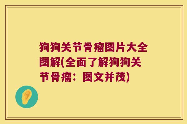 狗狗关节骨瘤图片大全图解(全面了解狗狗关节骨瘤:图文并茂)