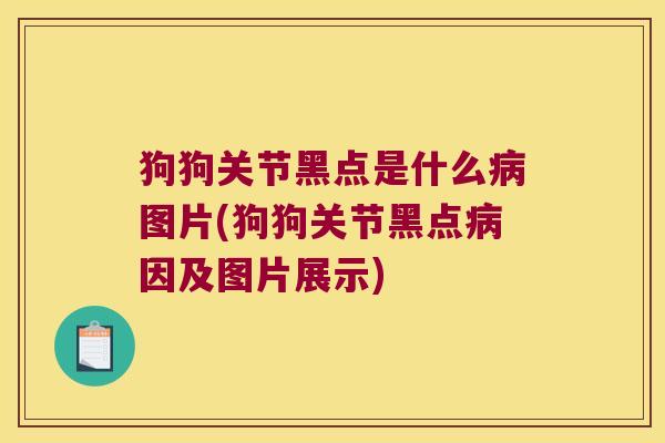 狗狗关节黑点是什么病图片(狗狗关节黑点病因及图片展示)