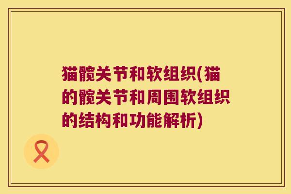 猫髋关节和软组织(猫的髋关节和周围软组织的结构和功能解析)