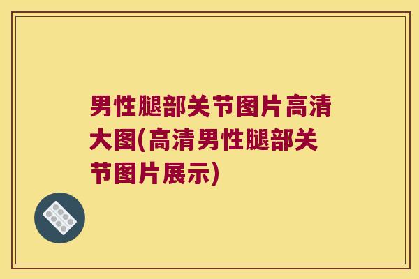 男性腿部关节图片高清大图(高清男性腿部关节图片展示)