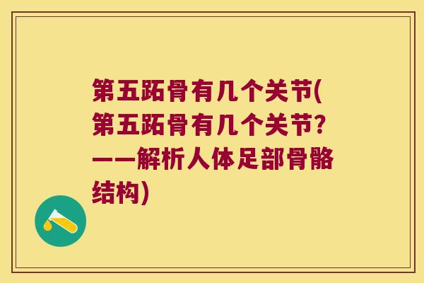 第五跖骨有几个关节(第五跖骨有几个关节?——解析人体足部骨骼结构)