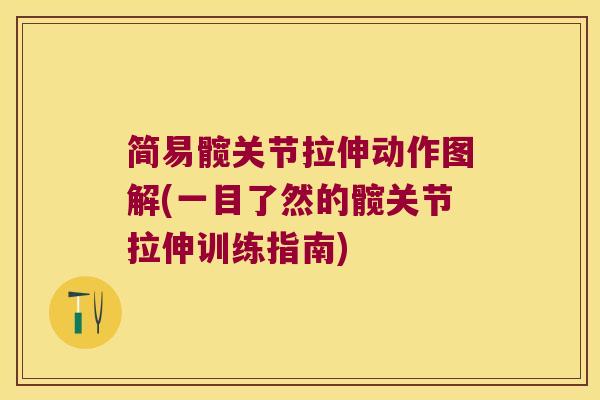 简易髋关节拉伸动作图解(一目了然的髋关节拉伸训练指南)
