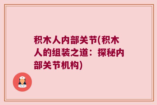 积木人内部关节(积木人的组装之道:探秘内部关节机构)