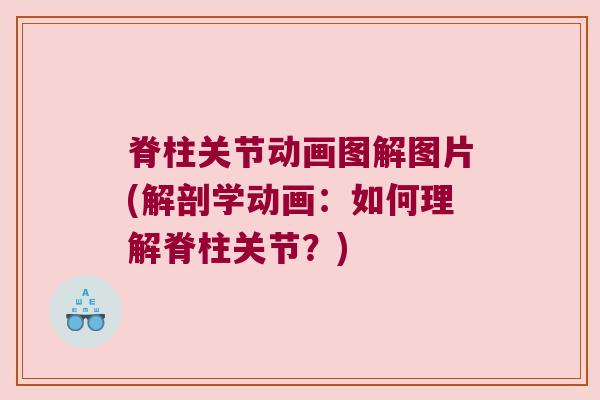 脊柱关节动画图解图片(解剖学动画：如何理解脊柱关节？)