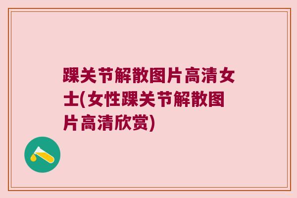 踝关节解散图片高清女士(女性踝关节解散图片高清欣赏)