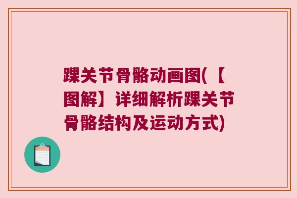 踝关节骨骼动画图(【图解】详细解析踝关节骨骼结构及运动方式)