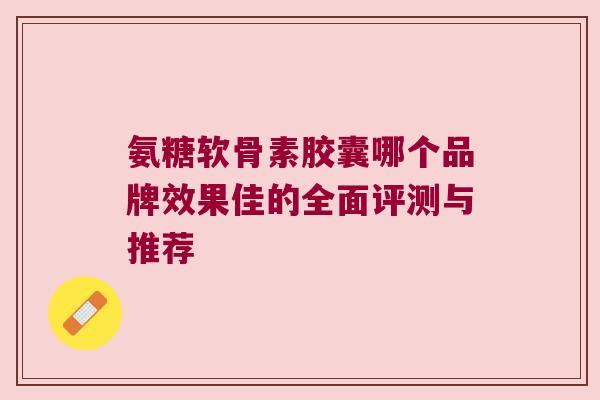 氨糖软骨素胶囊哪个品牌效果佳的全面评测与推荐