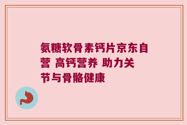 氨糖软骨素钙片京东自营 高钙营养 助力关节与骨骼健康 氨糖软骨素钙片京东自营 高钙营养 助力关节与骨骼健康