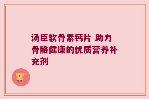 汤臣软骨素钙片 助力骨骼健康的优质营养补充剂 汤臣软骨素钙片 助力骨骼健康的优质营养补充剂